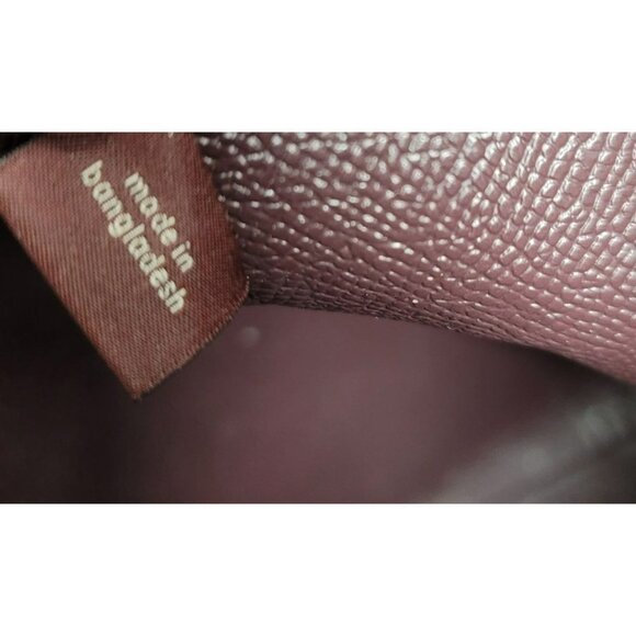 Coach Gold Metallic Leather Tote Bag Purse Wallet Logo Pouch - Picture 14 of 14